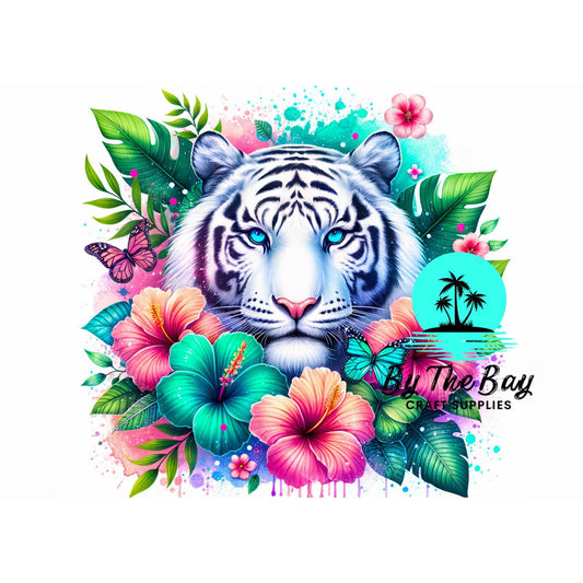 Floral White Tiger - A4