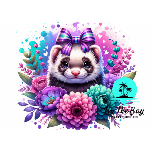 Floral Otter - A4