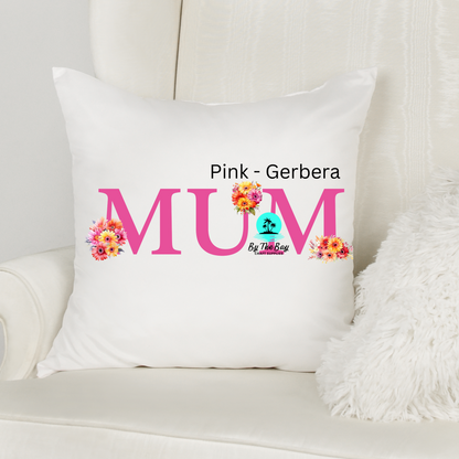 "Title Print" Floral Cushion Covers