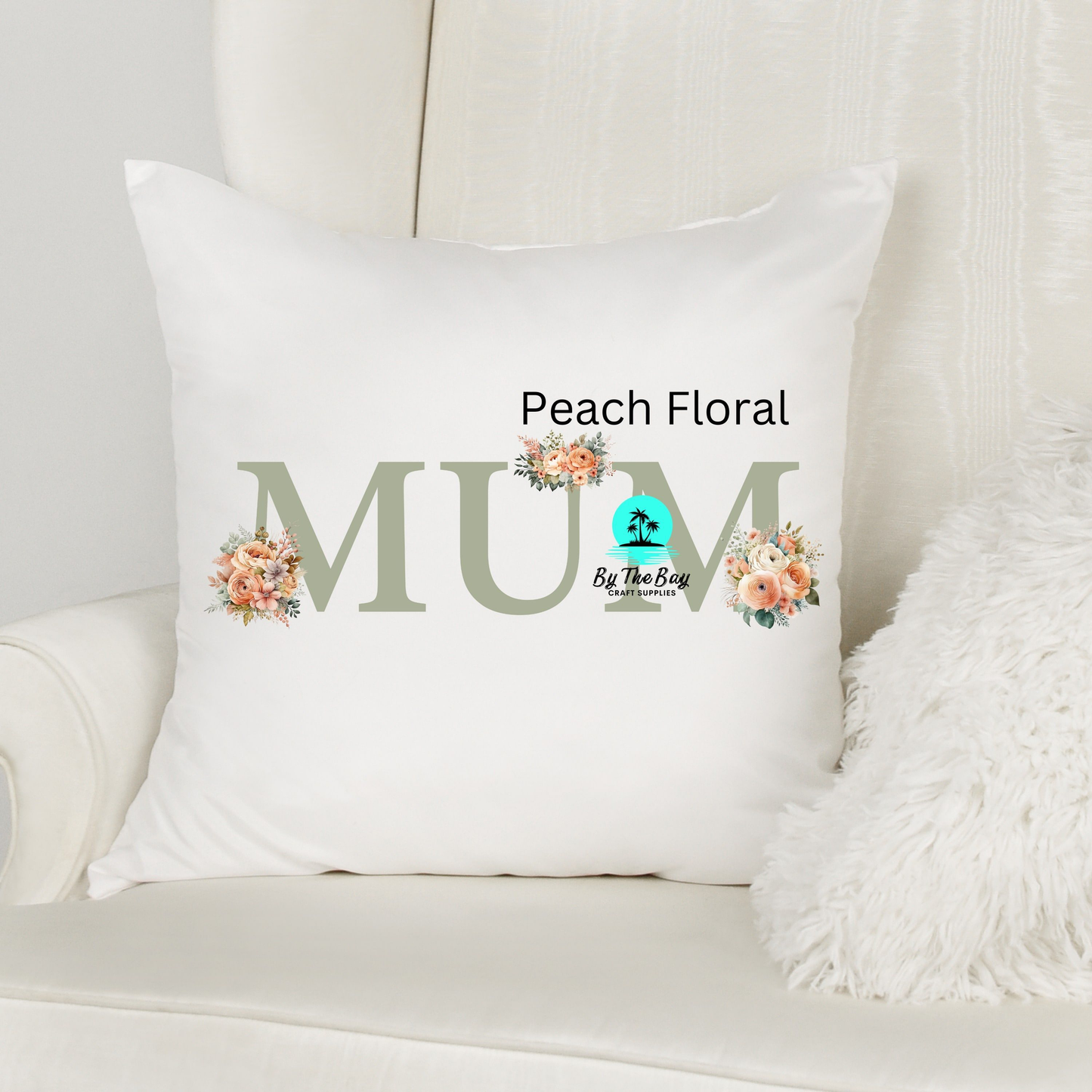 "Title Print" Floral Cushion Covers