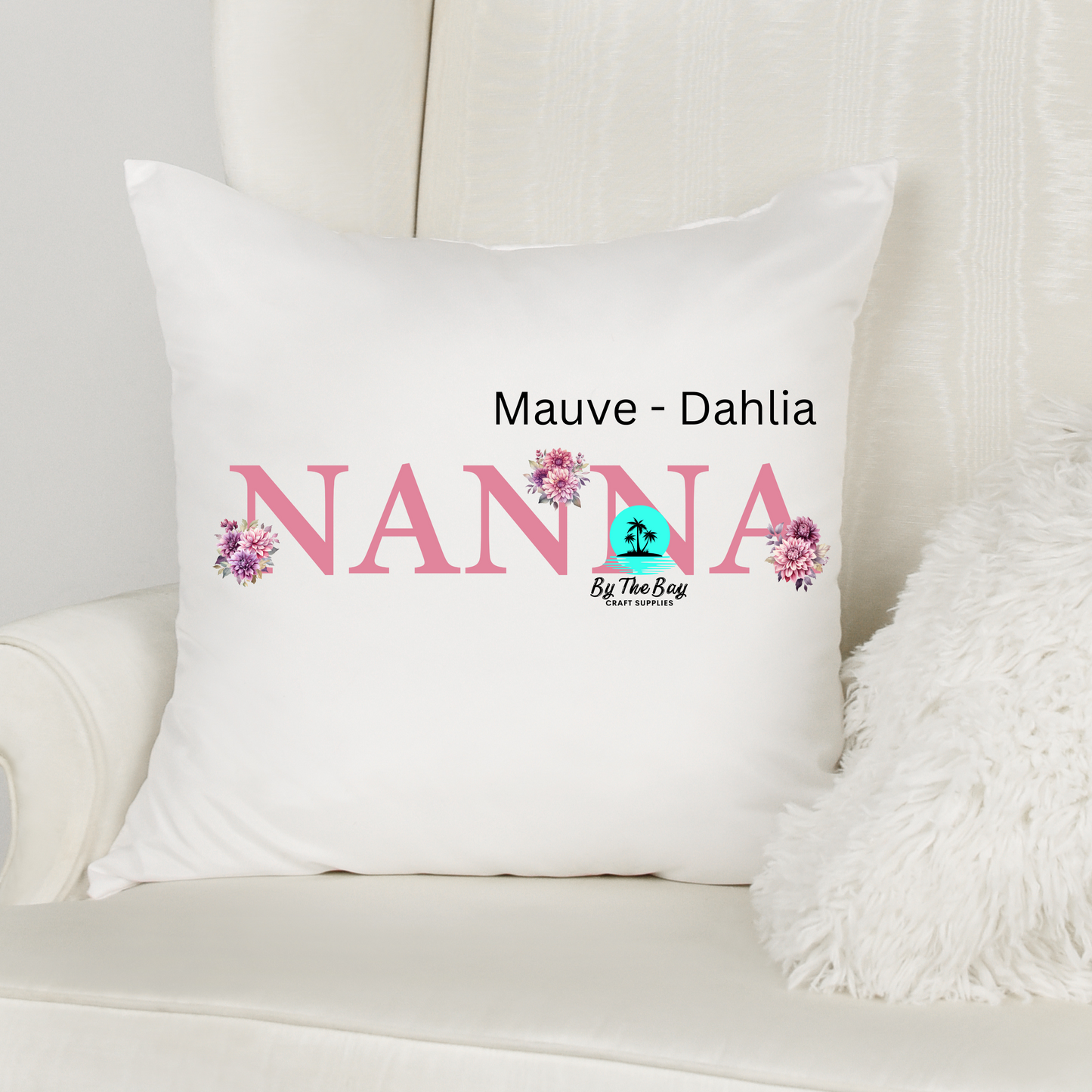 "Title Print" Floral Cushion Covers