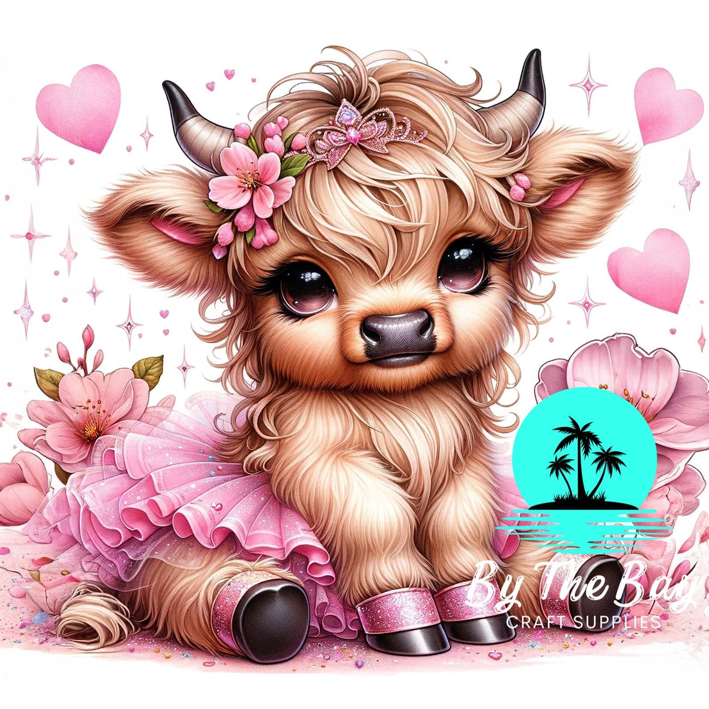 Pink tutu Highland Cow  SUB PRINT