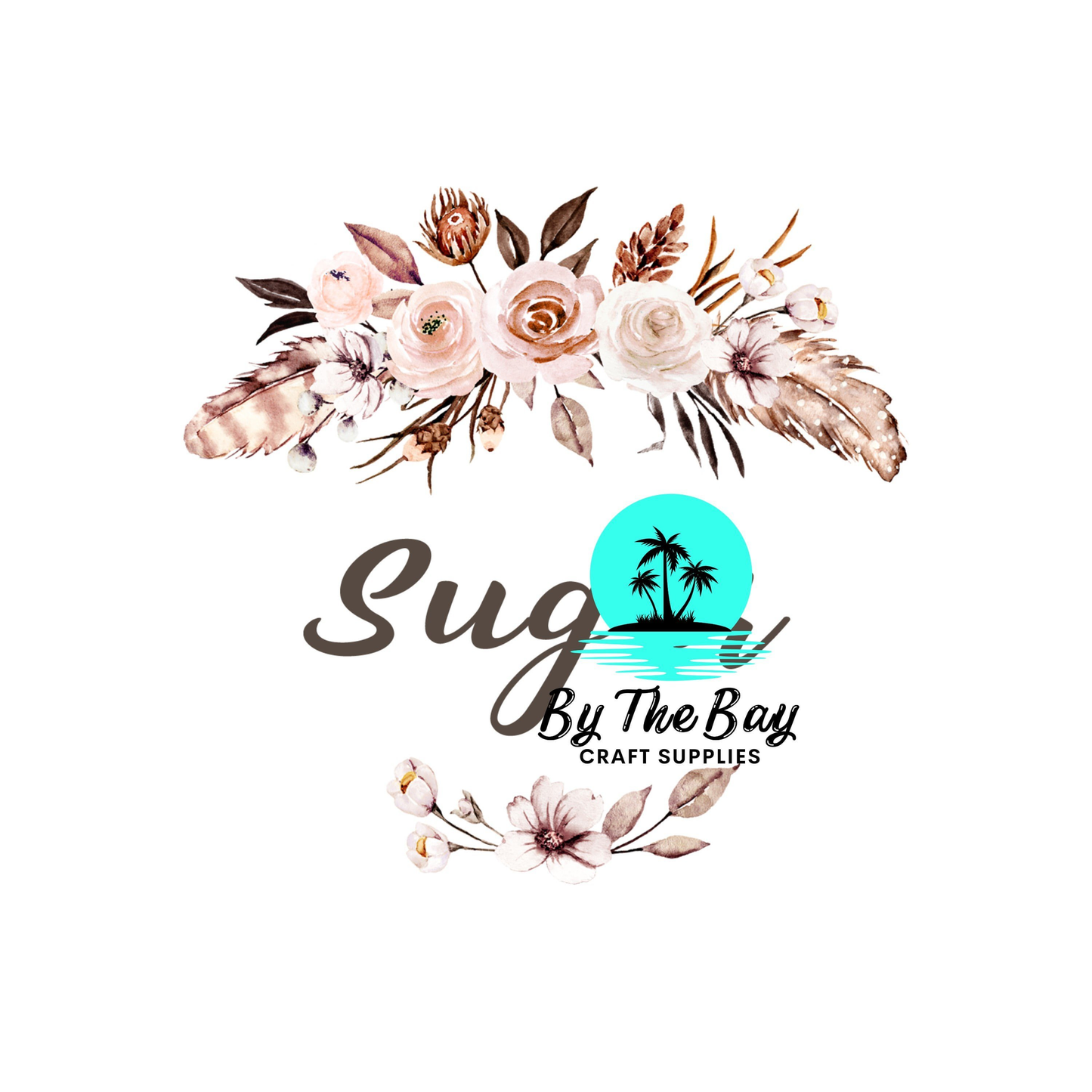 Boho Wreath Tea/Coffee/Sugar uv decal