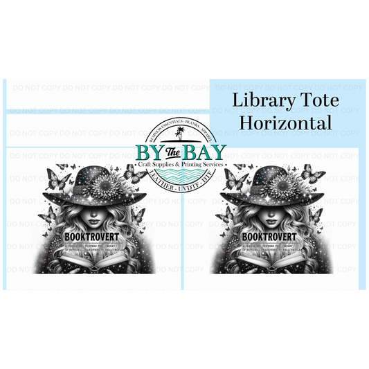 Booktrovert Horizontal Library Tote