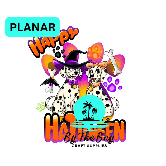 Halloween Dalmatian Dog text