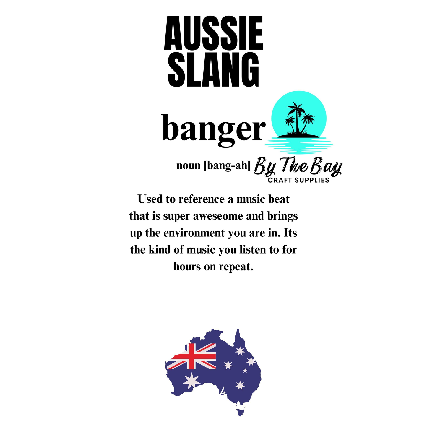 Aussie Slang - Keyring UV Print