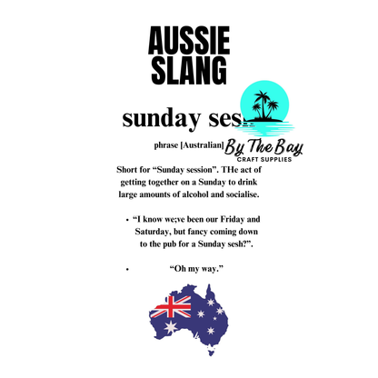 Aussie Slang - Keyring UV Print