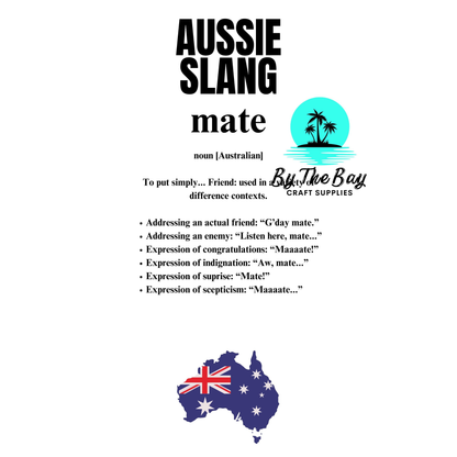 Aussie Slang - Keyring UV Print