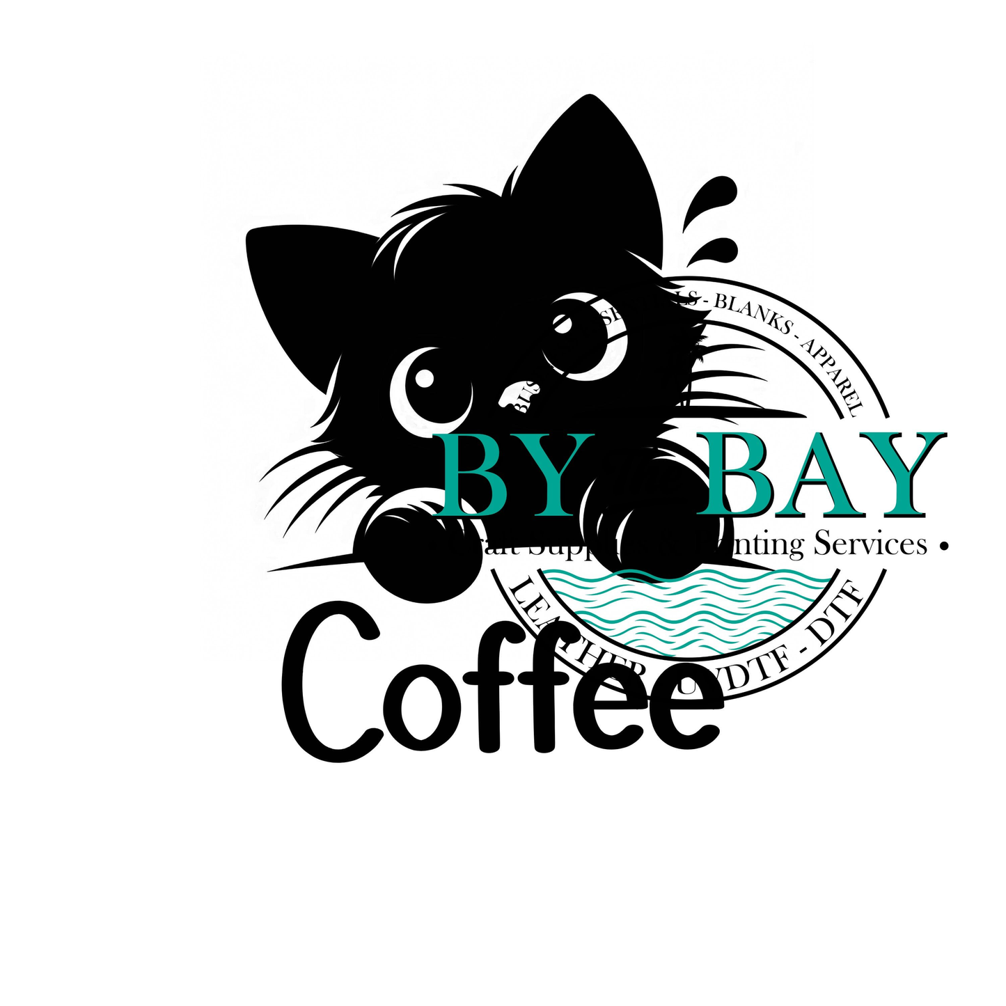 Black Cat Tea/Coffee/Sugar uv decal