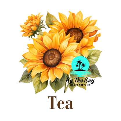 Sunflower Tea/Coffee/Sugar jar decal