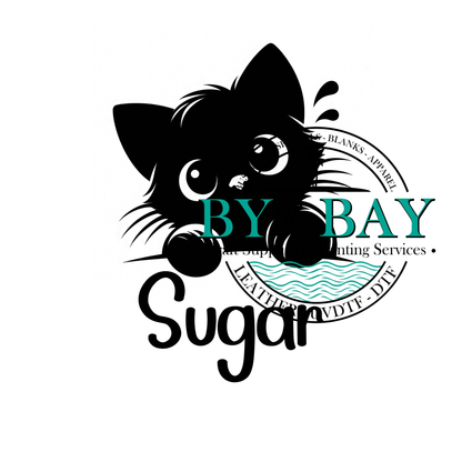 Black Cat Tea/Coffee/Sugar uv decal