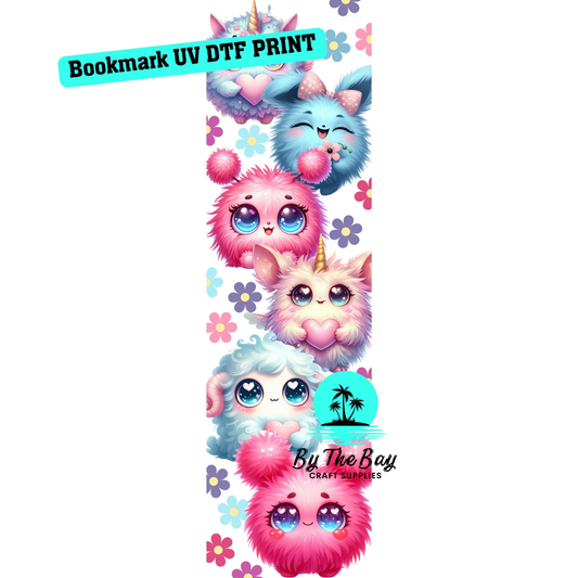 Cute monsters Bookmark Decal