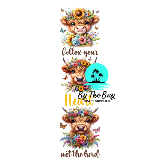 Follow your heart 2 Bookmark Decal