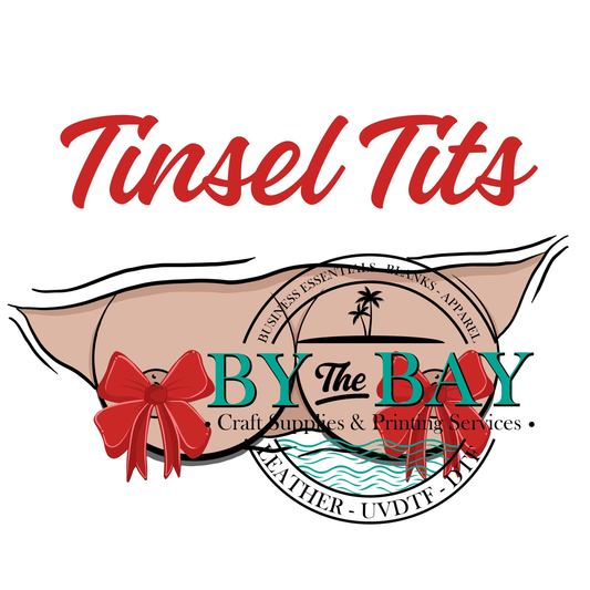 Tinsel Tits coloured Red bows UVDTF Decal