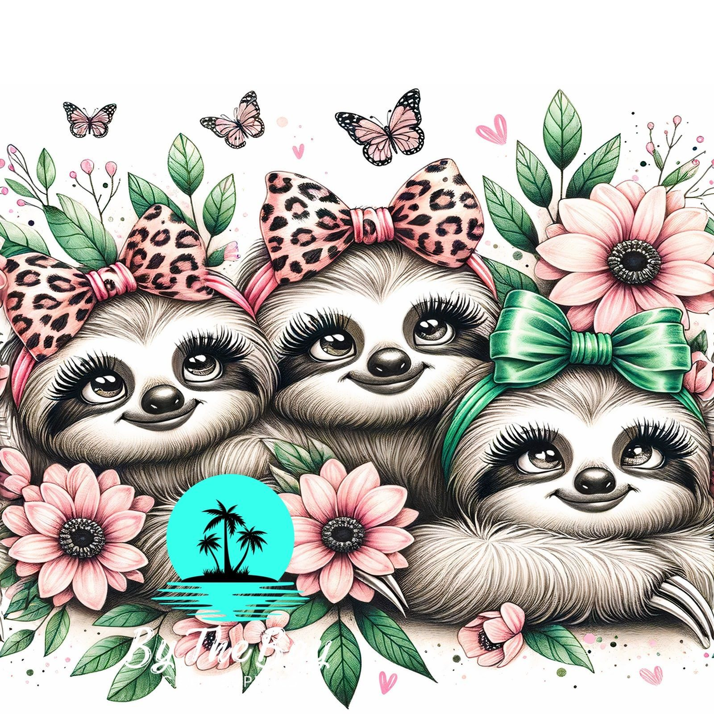 Cute sloths with bows SUB PRINTS