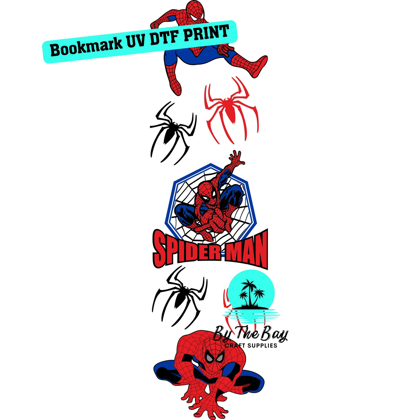 Red spider Bookmark Decal