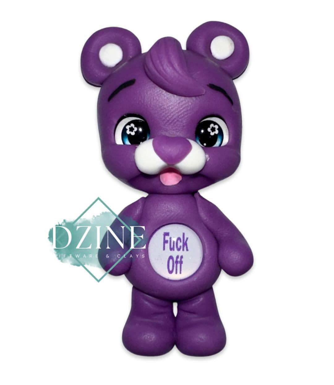 Swear Bears - Light purple - *FU*K OFF*