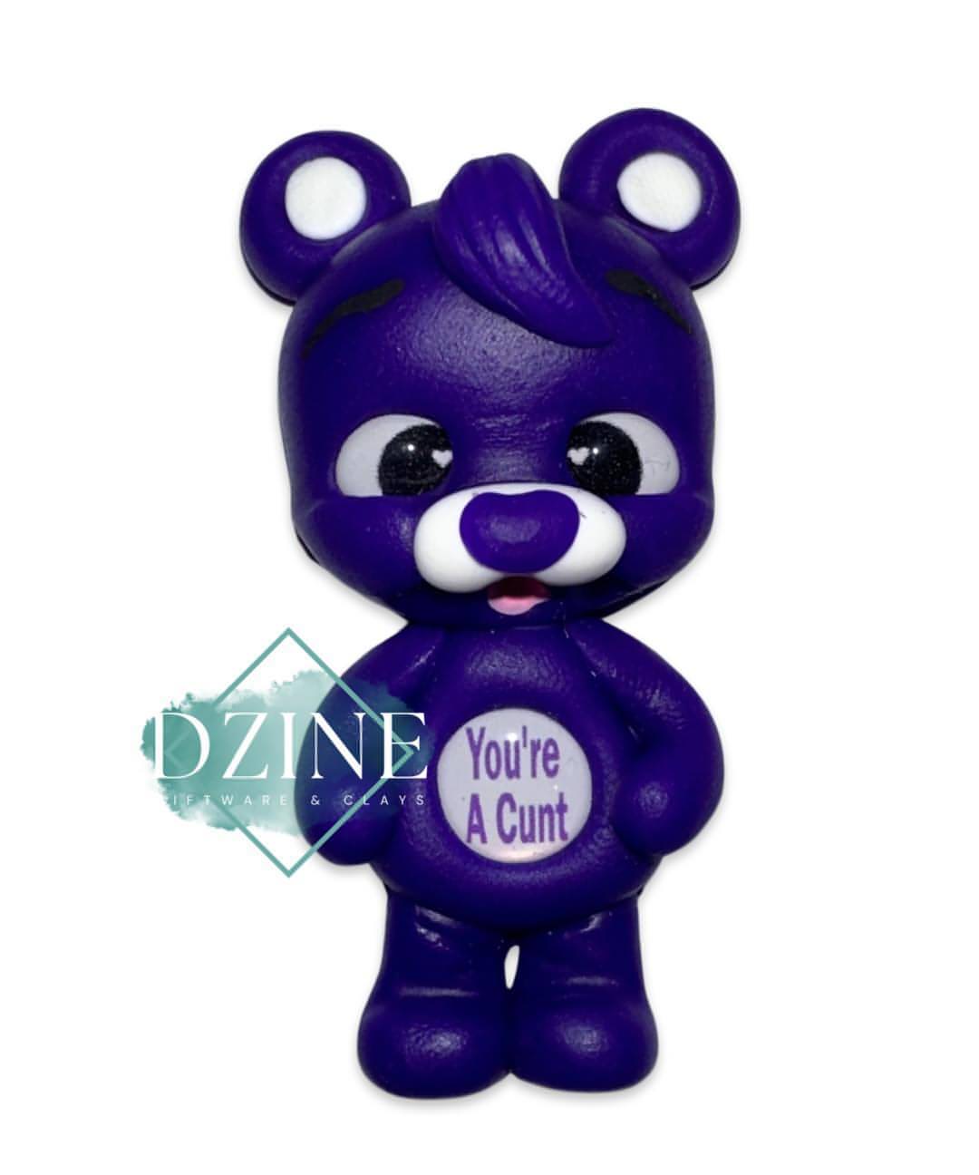 Swear Bears - Purple -  *YOU"RE A CU*T*