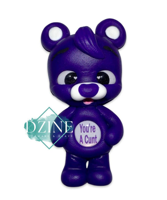 Swear Bears - Purple -  *YOU"RE A CU*T*