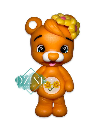 Orange sunflower bear