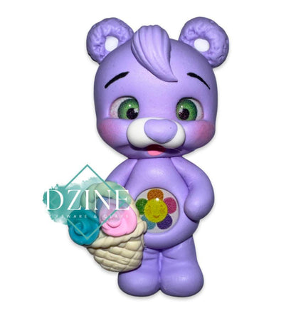 Purple flower bear