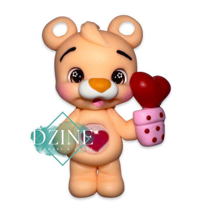 Apricot heart bear