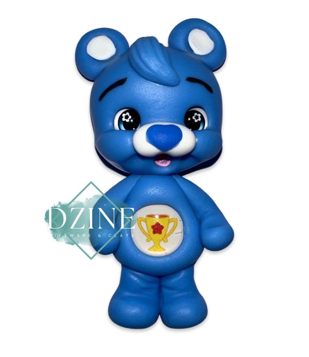 Blue trophy bear