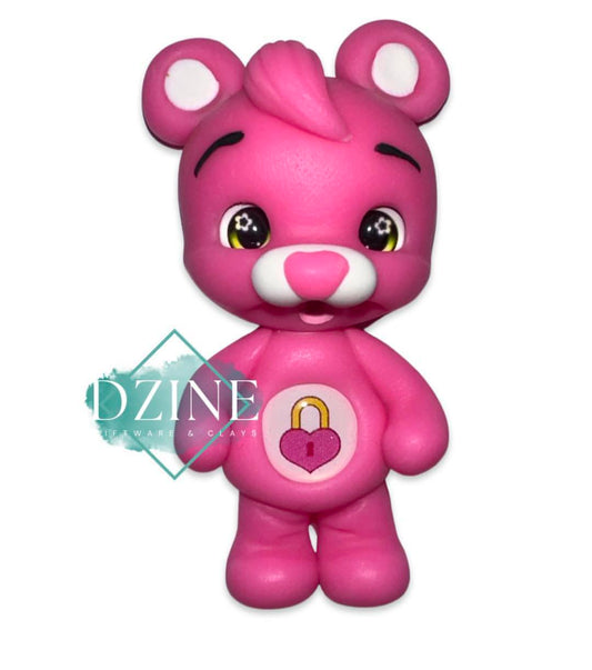 Hot pink locket bear