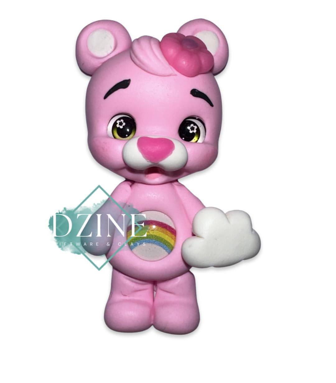 Pink rainbow bear