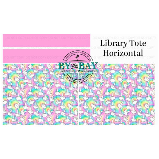 Finger Horizontal Library Tote