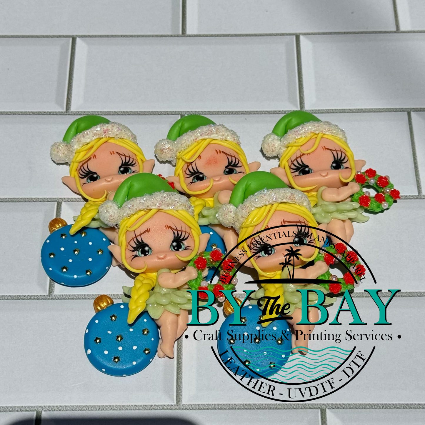 Elf Girl Christmas Wreath