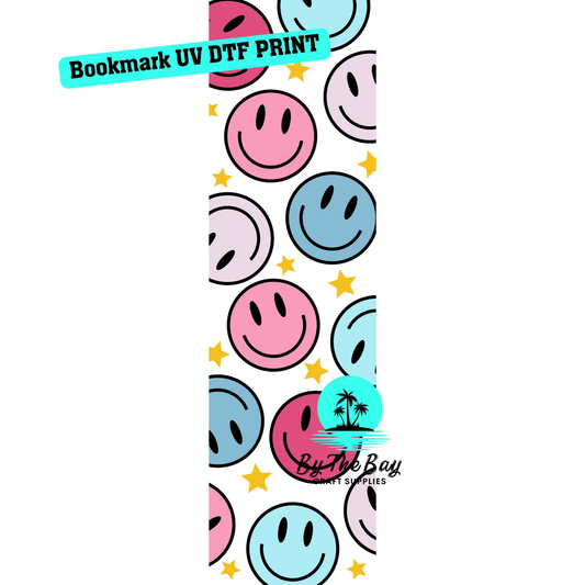 Smile Black Bookmark Decal