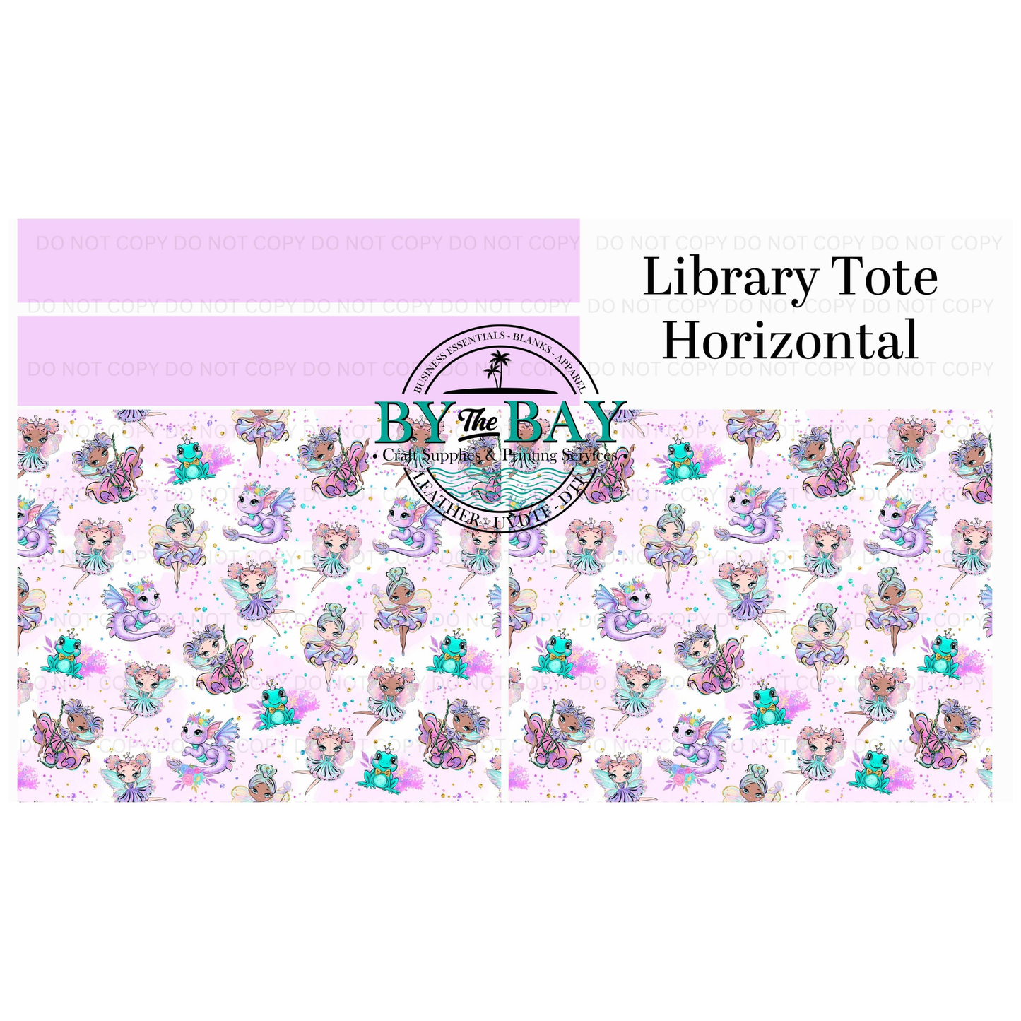 Fairy Horizontal Library Tote