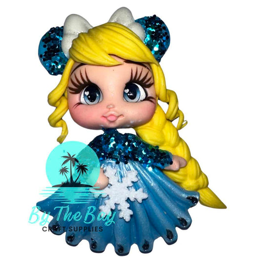 Frozen princess with snowflake