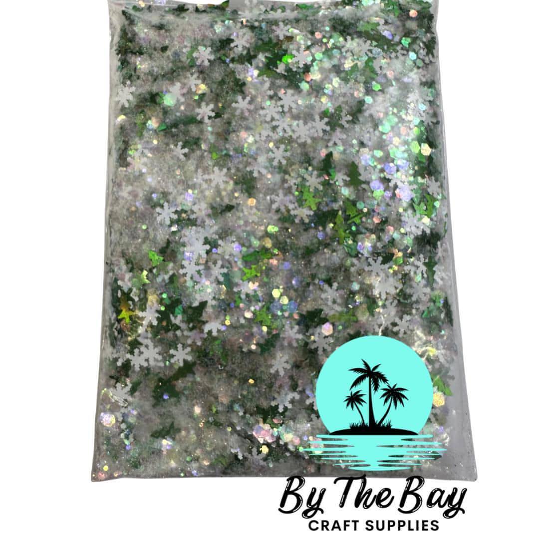 Christmas Trees & Snowflakes Glitter