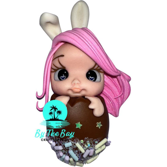 Girl in easter egg