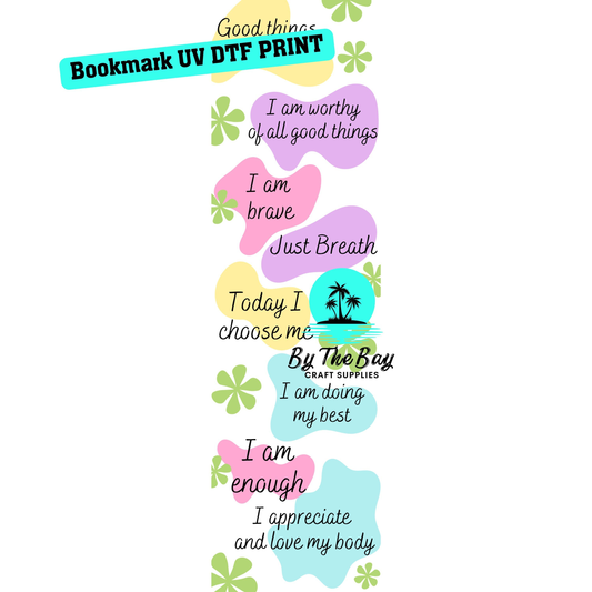 Positive Affirmations Bookmark Decal