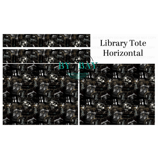 Metal Horizontal Library Tote