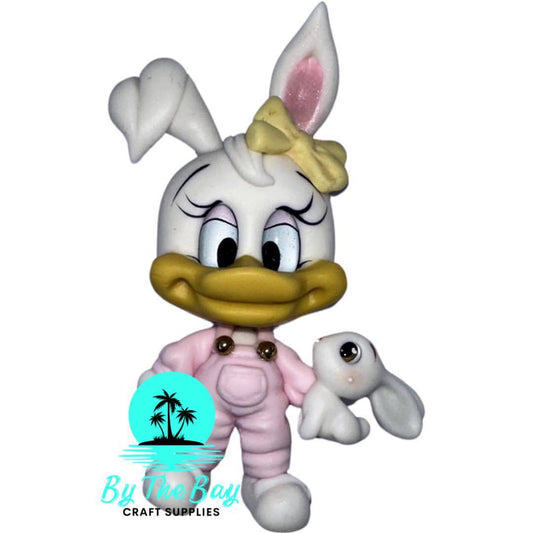 Girl duck with bunny