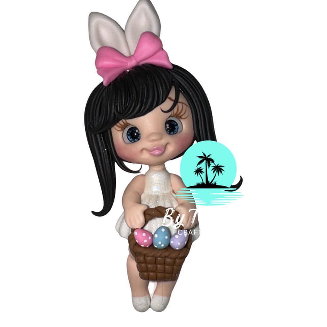 Easter girl with basket