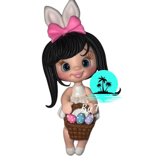 Easter girl with basket