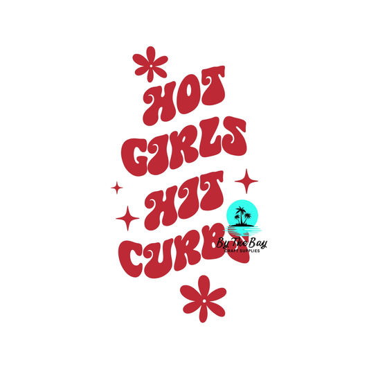 Hot girls hit curbs - Keyring UV Print