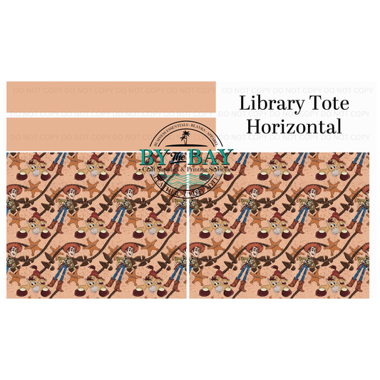 TS Wood Horizontal Library Tote