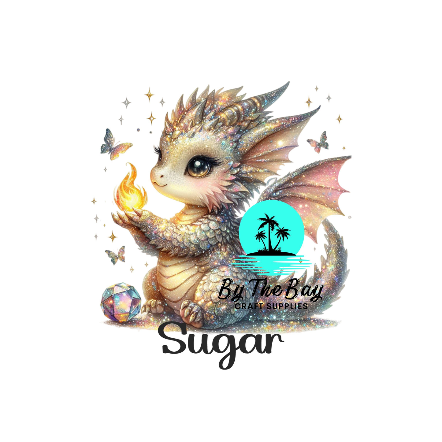 Dragon Shimmer Tea/Coffee/Sugar uv decal