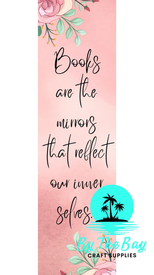 Books are the mirrors bookmark decal