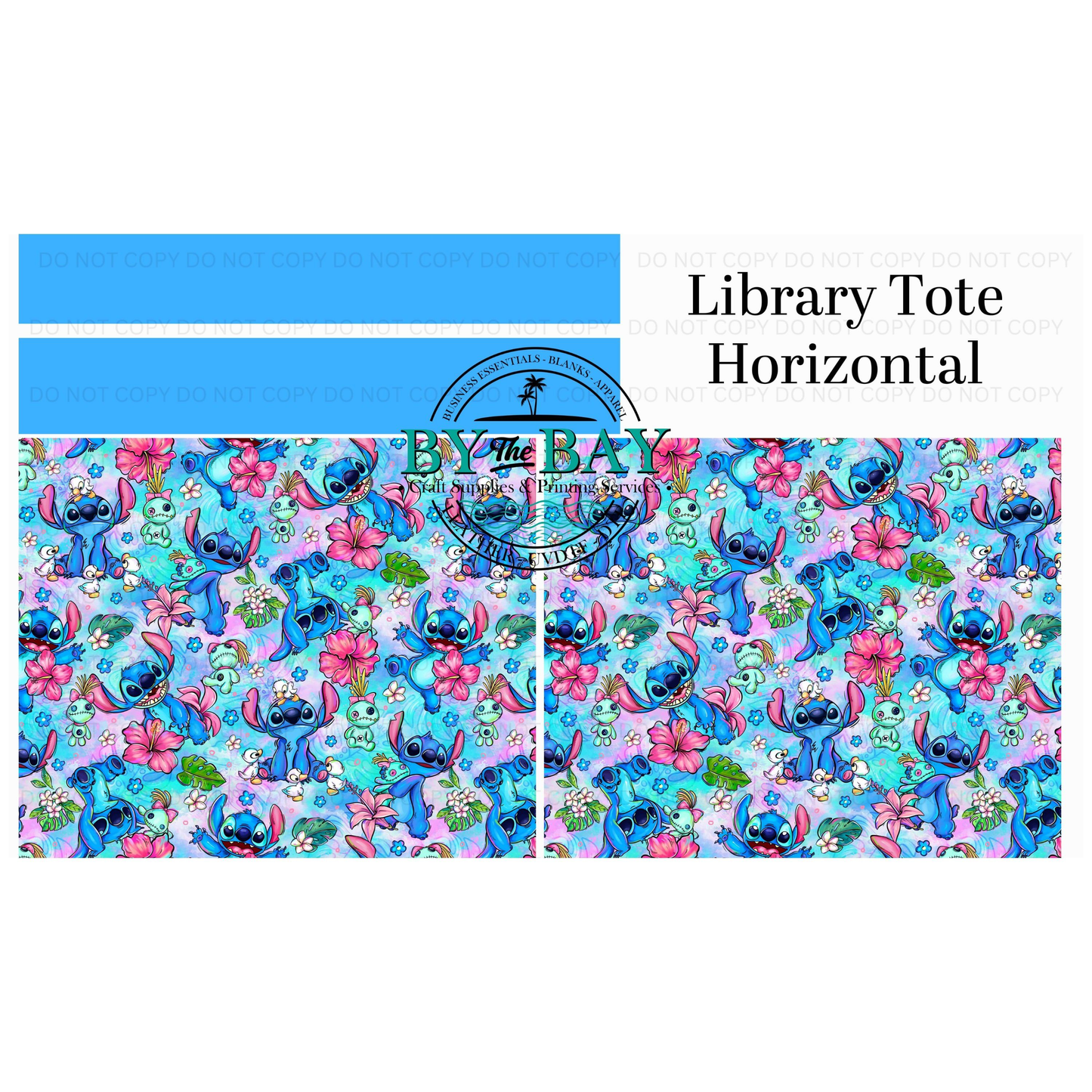 Blue Guy Horizontal Library Tote