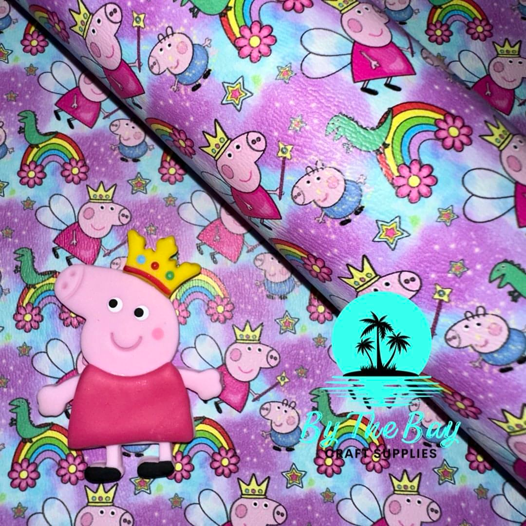 Rainbow pig purple