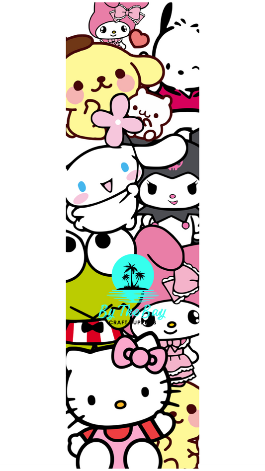 Kawaii friends bookmark decal