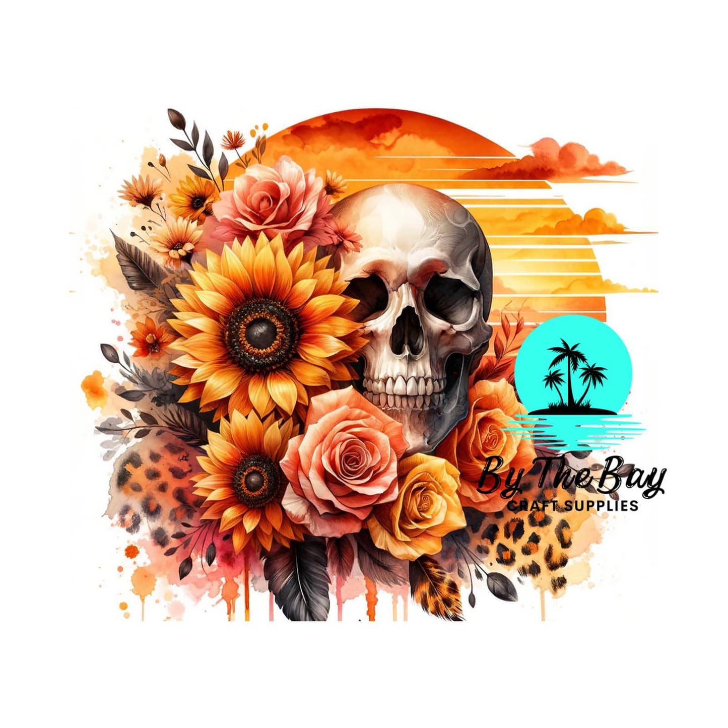 Sunset Sky Skull