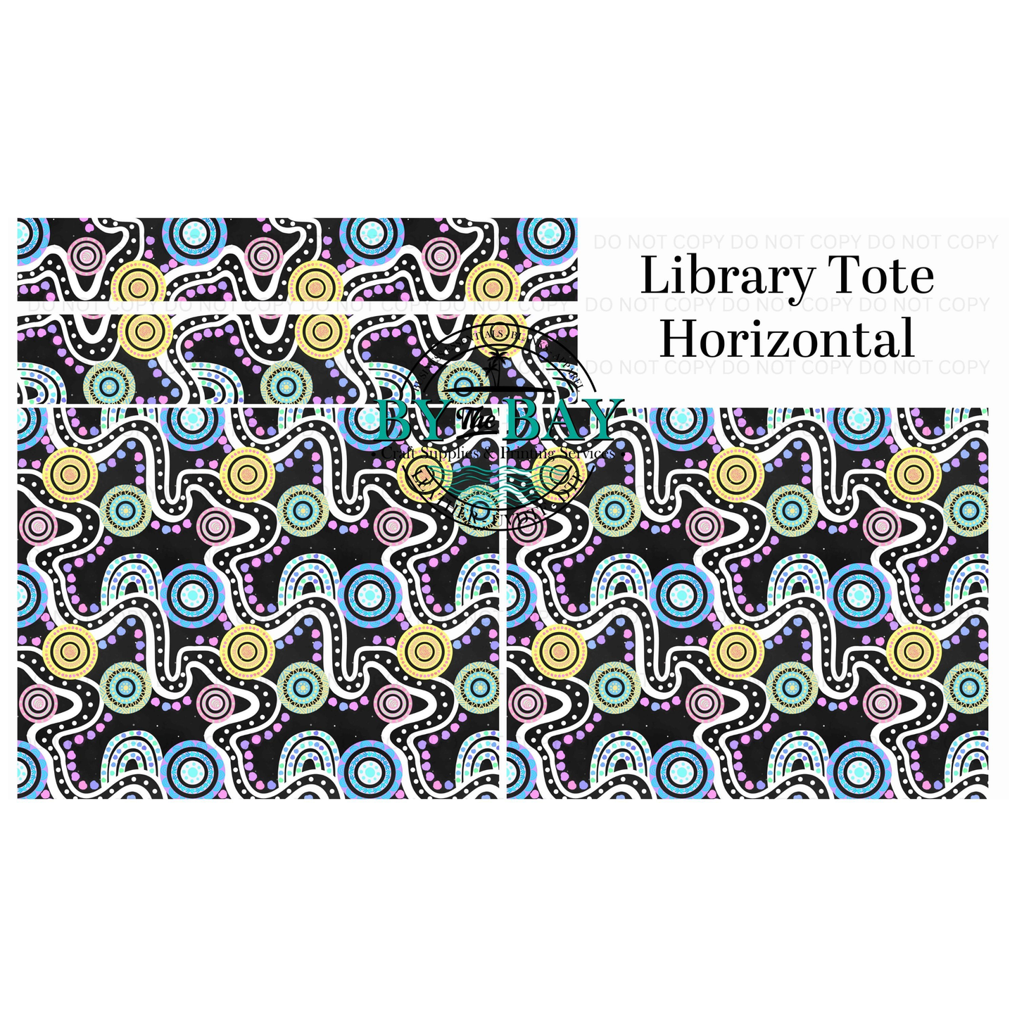 Iluka Blak Horizontal Library Tote